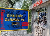 Encapuchados realizan pintas en su marcha hacia Rectoría de la UNAM