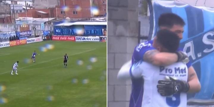 Histórico gol en la Primera Nacional de arco a arco en San Telmo