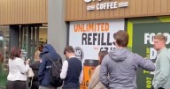 Eager Edinburgh shoppers wait in huge queue as '24/7 concept store' opens its doors