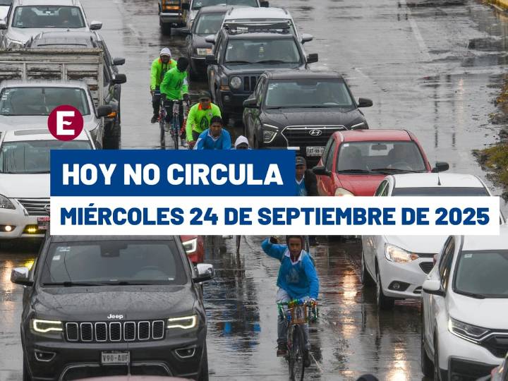 Hoy no Circula frena el miércoles a coches con este engomado en CDMX y Edomex