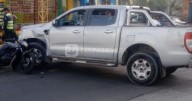 [URGENTE] Fuerte choque en Av. San Martín: hay una persona herida