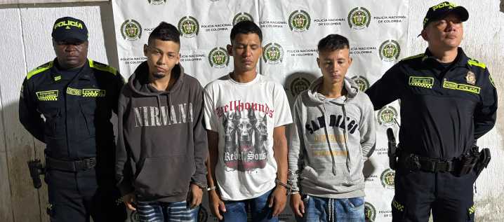 Capturan a tres presuntos sicarios de 'Los Costeños' en Baranoa