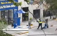 Joven fue atacada por enjambre de abejas mientras repartía volantes