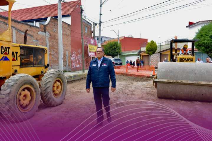 Avanza pavimentación con concreto ecológico en Toluca