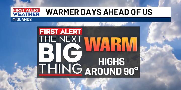 Warmer days with more humidity return later this week