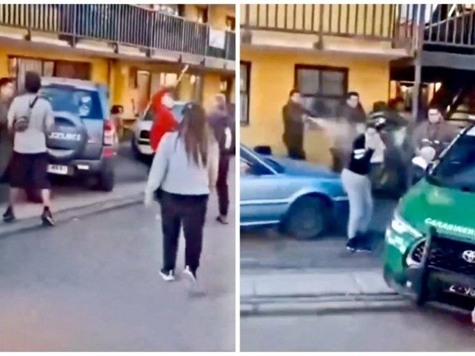 Violenta agresión en Talagante: Carabineros que ayudaban a una familia amenazada fueron atacados por una turba