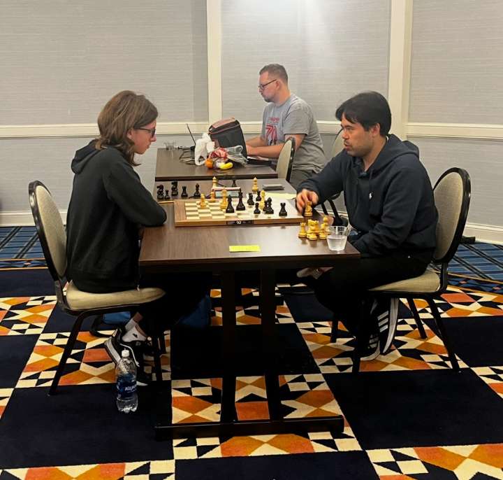 Rare move: World No. 2 Hikaru Nakamura takes on Aurora teen.