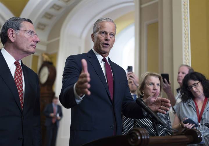 Majority Leader John Thune says Senate will change the rules to push through President Trump's blocked nominees