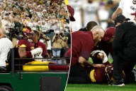 Commanders' Deatrich Wise Jr. carted off field in scary scene