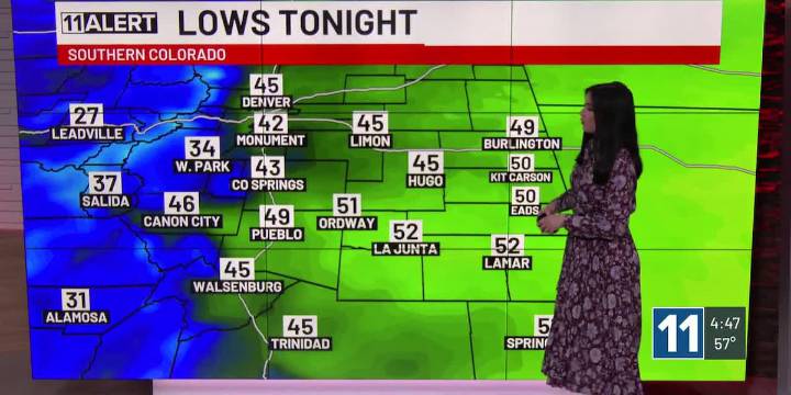 Showers end Monday night, nice rest of the week