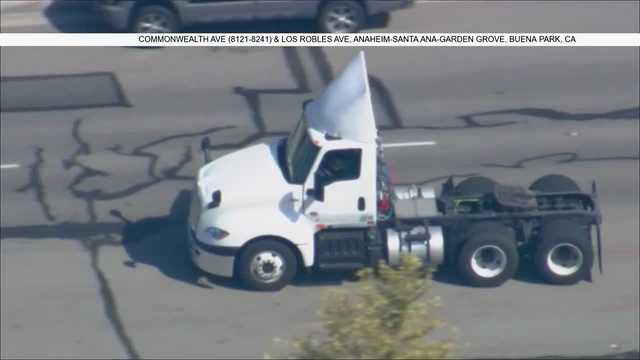Watch: Police chase tractor-trailer driver in Southern California