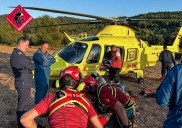 Rescatan a un parapentista tras una caída sobre la sierra de Biscoy, en Ibi