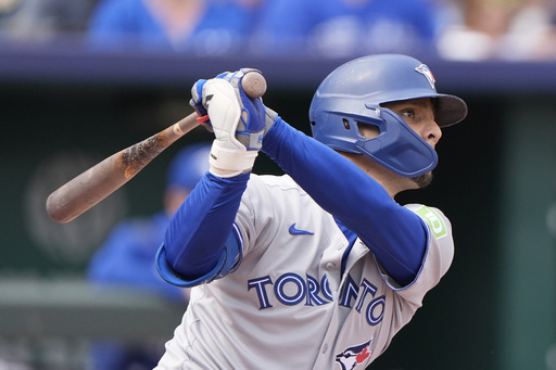 American League-best Blue Jays beat Royals 8-5 and clinch their 1st postseason berth since 2023