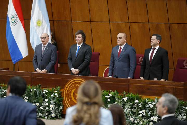 Javier Milei celebró coincidencias con Paraguay en la lucha contra el Cartel de los Soles