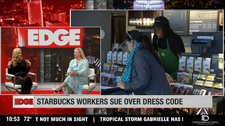 The Edge: Starbucks workers take legal action over company's dress code