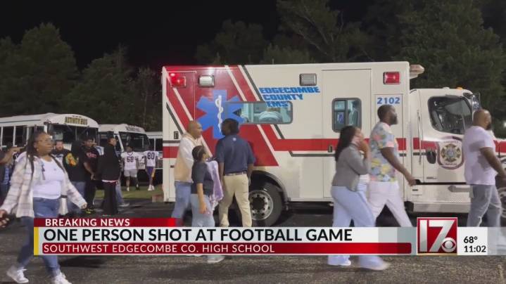 1 shot at NC high school football game: Deputies