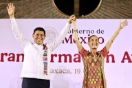 Sheinbaum va a Oaxaca y rinde cuentas ante 40 mil personas