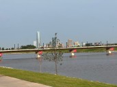 Bridge connecting trail to other side of Oklahoma River now open