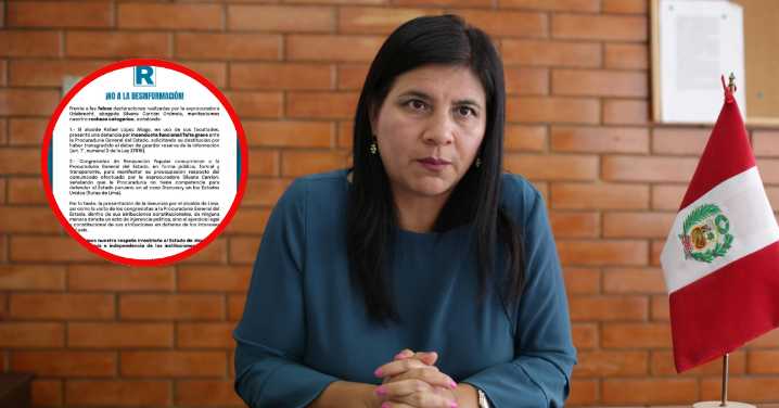 Agrupación política rechaza acusaciones de Silvana Carrión y defiende denuncia de López Aliaga