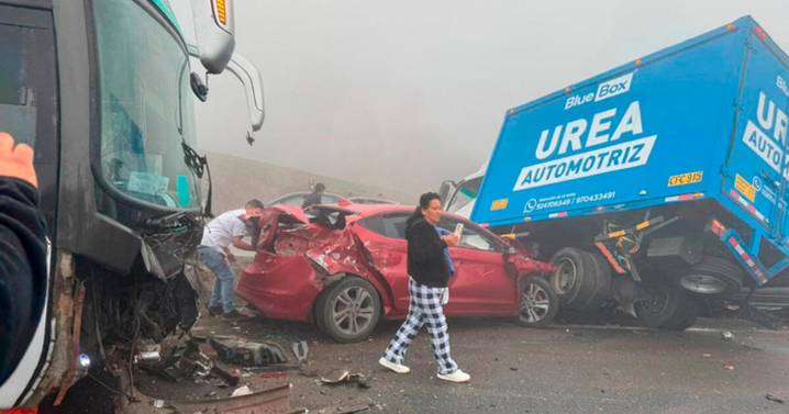 Fatal accidente en carretera Pasamayo: al menos 14 vehículos chocan en cadena