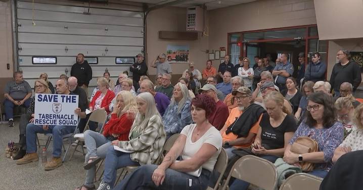 Tabernacle Township, New Jersey, residents urge leaders to save local rescue squad
