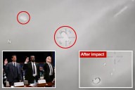 Shocking radar footage shows Hellfire missile fired by US military directly hit UFO over ocean