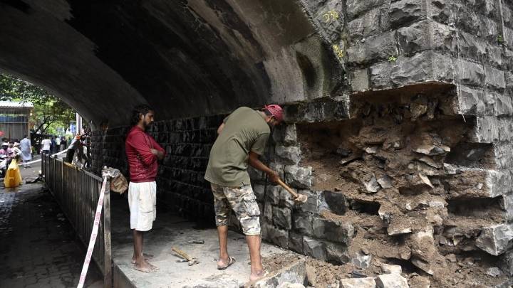 IN PHOTOS: Days after its closure, Elphinstone Bridge in Mumbai excavated