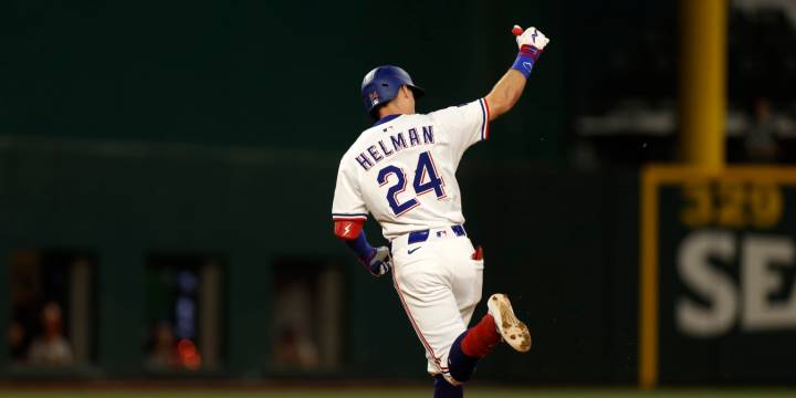 Michael Helman hits first career grand slam in Rangers win