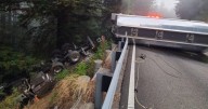 Highway 17 in Santa Cruz Mountains blocked due to overturned fuel tanker