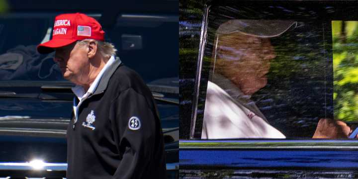 See the Photos of Donald Trump Taken Over Labor Day Weekend Amid Rumors About His Health & Whereabouts 