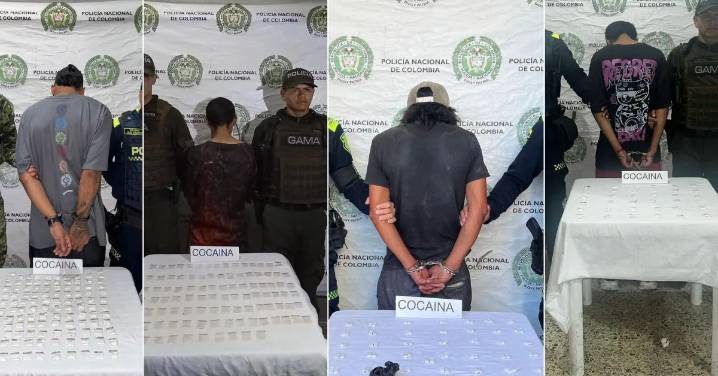 Montenegro bajo la lupa: autoridades capturan a cinco expendedores de droga en distintos barrios