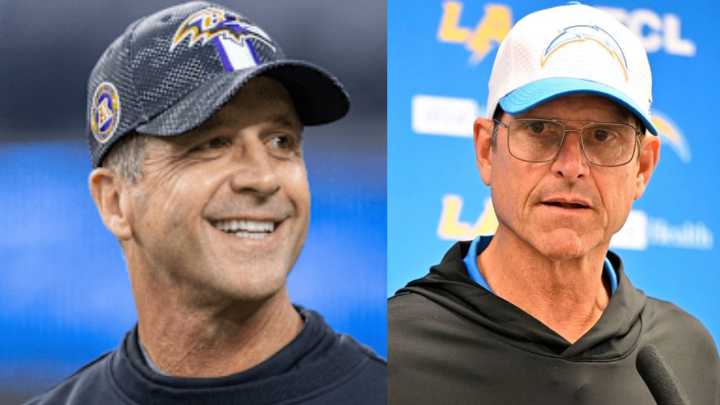 Jim Harbaugh Quietly Leapfrogs John Harbaugh Before Chargers’ Week 3 Game Jim Harbaugh's team bolts through Week 2 to 3 as does their QB Justin Herbert after the Madison Beer Effect Namish Monga 7 hrs