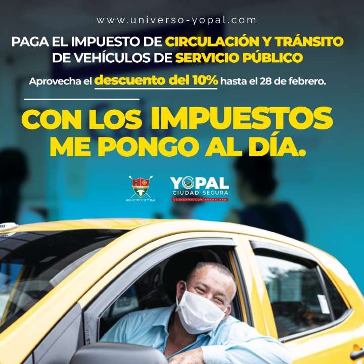Hasta el 28 de febrero descuento del 10% en impuesto de vehículos