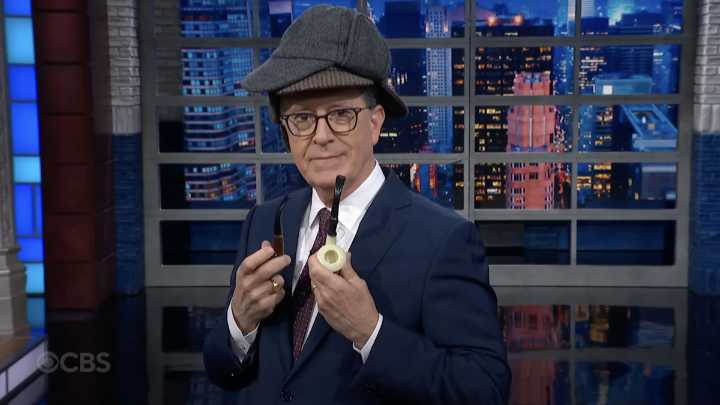 Stephen Colbert becomes Escalator Investigator and Teleprompter Investigompter after Trump/U.N. debacle
