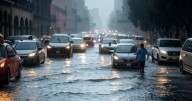 Tráfico pesado hoy en CDMX por lluvias, encharcamientos y marchas; rutas alternas del martes