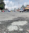 Conductores denuncian «rosario de huecos» en la Panamericana a la altura de Corralito