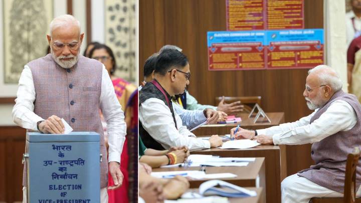 Vice president election: PM Modi first to cast vote; results likely by evening
