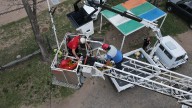 El Ente Control de Rutas se entrenó en rescate y trabajo en altura junto a Bomberos Voluntarios