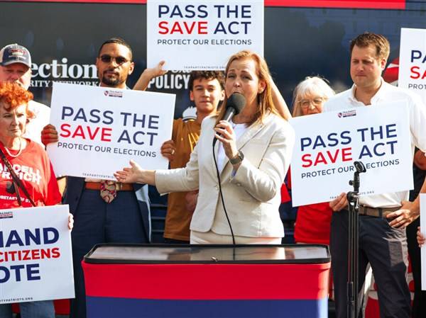 Local leaders urge the U.S. Senate to pass the SAVE Act, but met with opposition