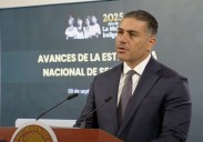 Más de 32 mil detenidos y caída histórica de homicidios en 2025: Harfuch