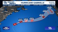 Major Hurricane Gabrielle intensifies near Bermuda