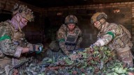 Ukrainian soldiers use remote-controlled vehicles for dangerous missions
