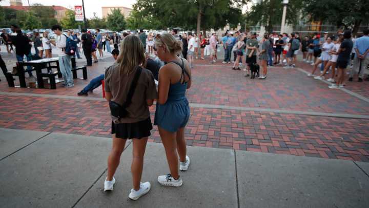 Lubbock community gathers for Charlie Kirk memorial at Texas Tech
