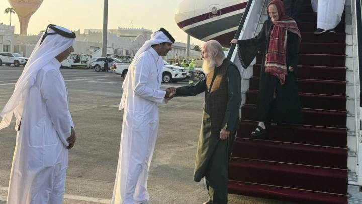 British couple held for months in Afghanistan arrive back in UK