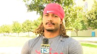 UNM defensive lineman, Darren Agu, is ready to deliver despite a late start.
