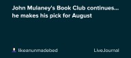 John Mulaney's Book Club continues... he makes his pick for August: ohnotheydidnt