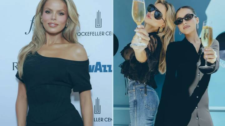 Brooks Nader ditches bra in black see-through top for 'sister date' after confirming romance rumors with tennis pros