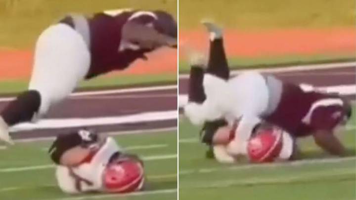 High school star suffers fractured spine after 'senseless' act by rival putting his entire season in doubt