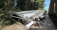 No injuries after train, commercial motor vehicle crash in Suffolk