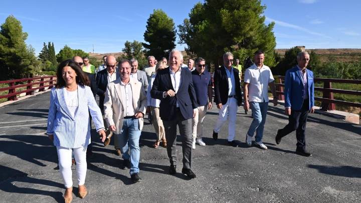 Reabre al tráfico el puente de Belchite cerrado desde hace tres meses por los destrozos de la dana